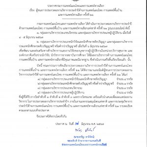 ประกาศผู้ชนะการประกวดผลงานวิชาการประจำปีด้านการแพทย์แผนไทย การแพทย์พื้นบ้าน และการแพทย์ทางเลือก